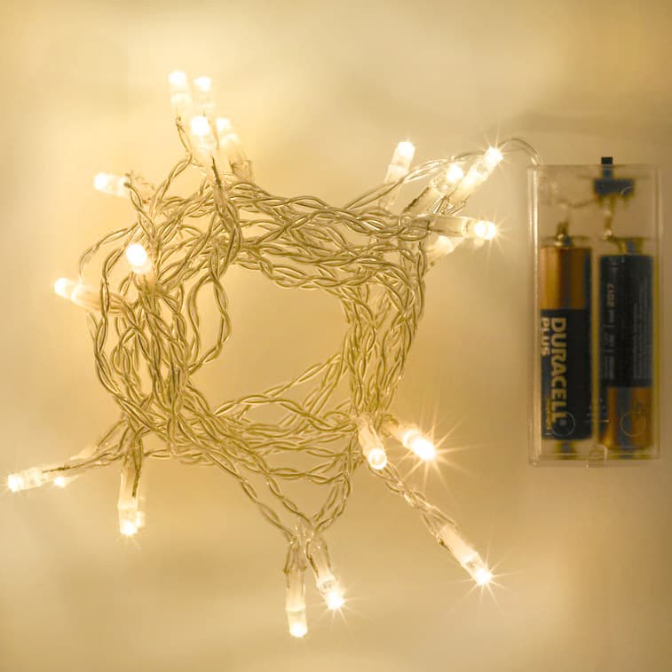 20 LED Sparkly String Light Cable Decoration Battery Lamp
